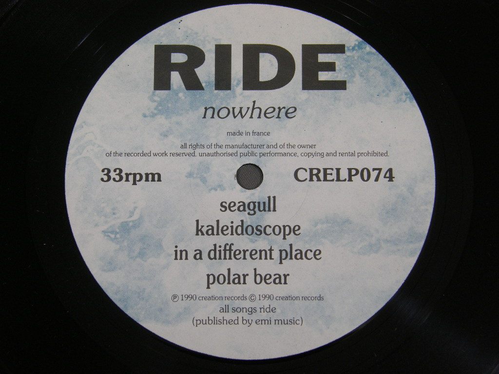 RIDE/NOWHERE ( 1st ALBUM ) CRELP074アナログレコード 詳細ページ