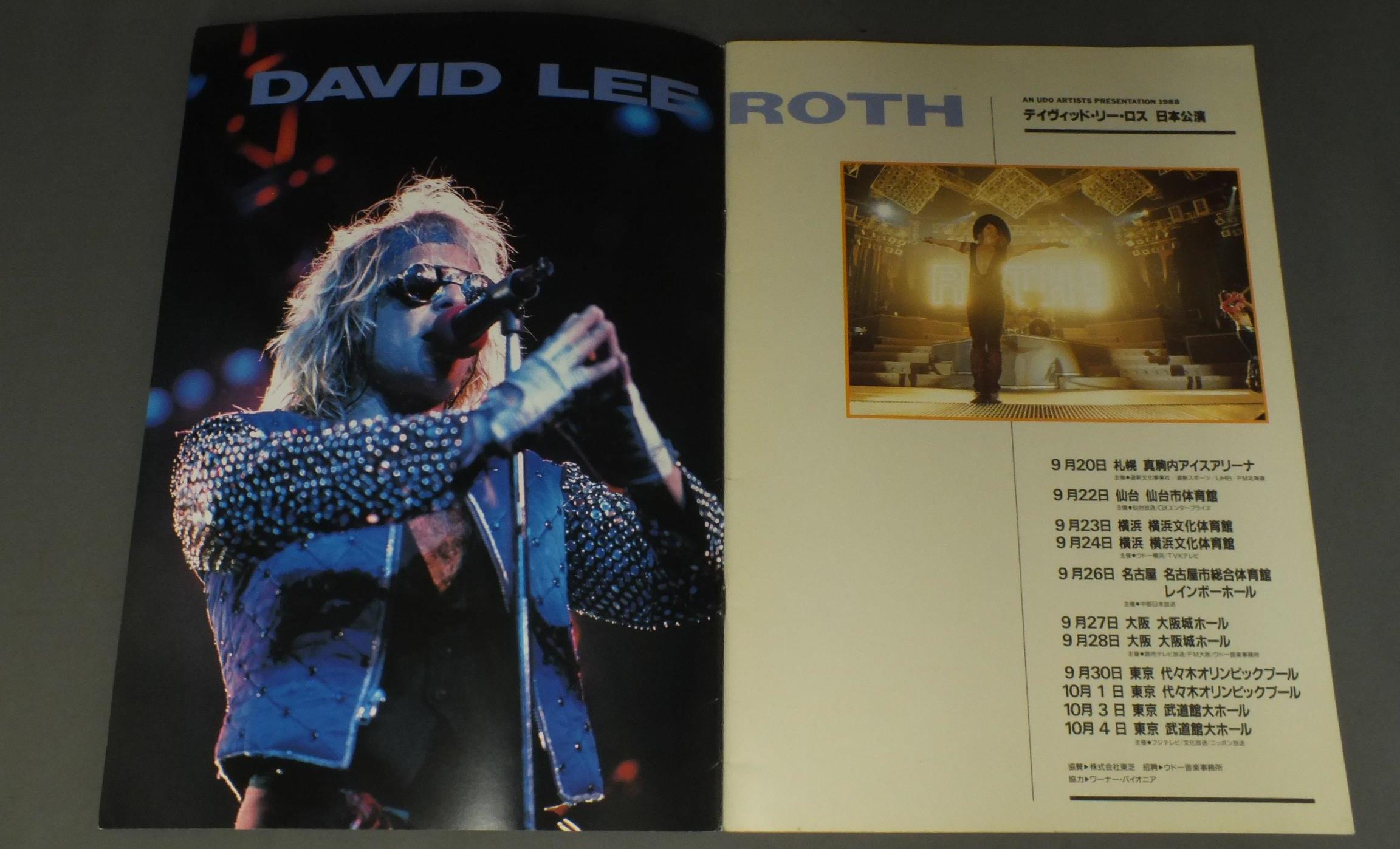 DAVID LEE ROTHデイヴィッド・リー・ロス/JAPAN TOUR 1988デイヴィッド・リー・ロス日本公演(1988) アナログ