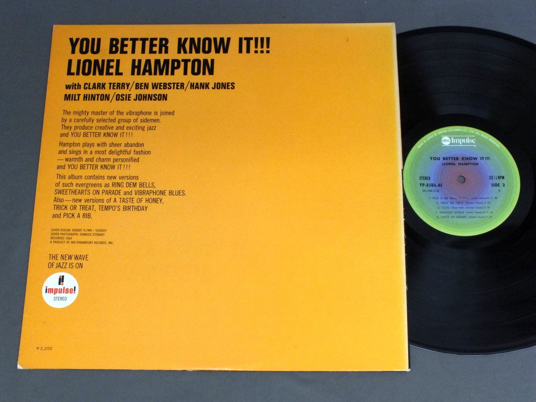 LIONEL HAMPTONライオネル・ハンプトン/YOU BETTER KNOW IT !!!ユー・ベター・ノウ・イット YP8586AI