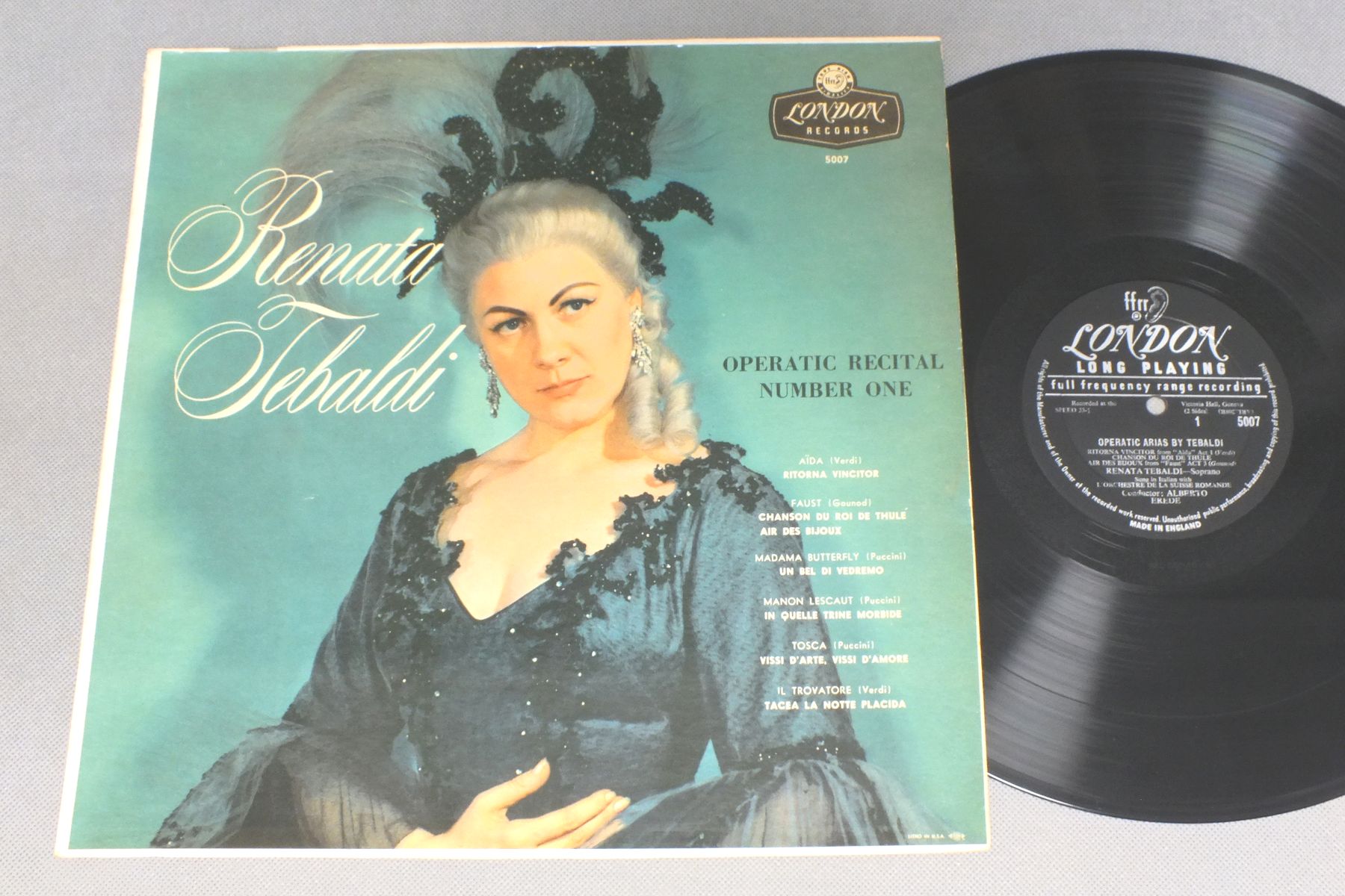 Renata Tebaldi Operatic Recital Vinyl Records Lp Cd On Cdandlp