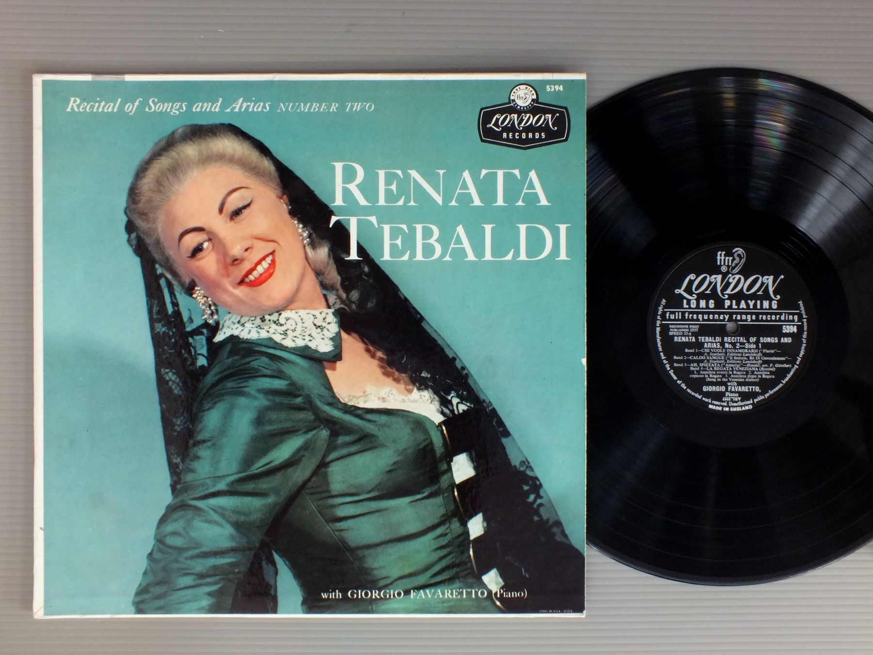 Lp / renata tebaldi/recital of songs and arias NO2 UK 5394.