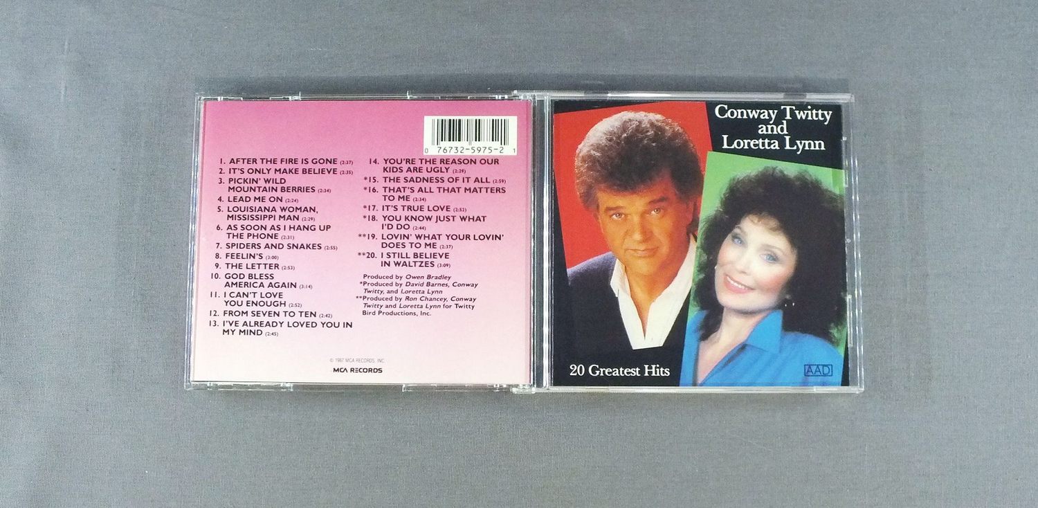 Conway Twitty & Loretta Lynn vinyl, 475 LP records & CD found on CDandLP