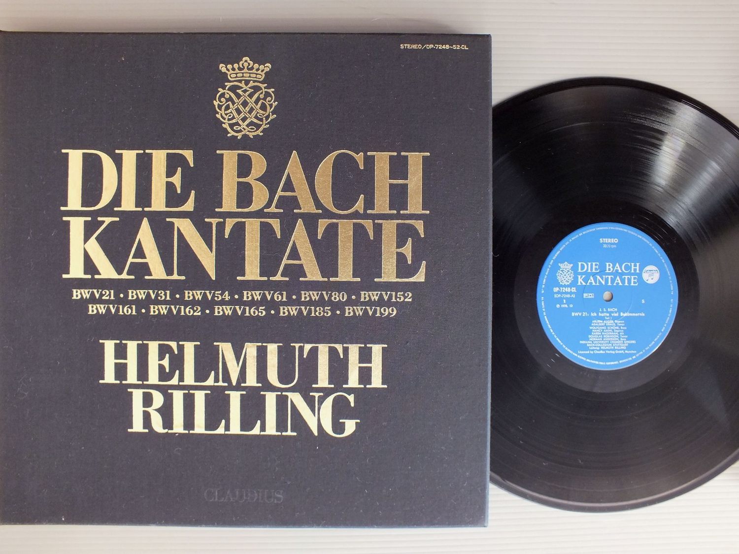 HELMUTH RILLINGヘルムート・リリング/DIE BACH KANTATEバッハ教会カンタータ集-2 OP7248-52CL