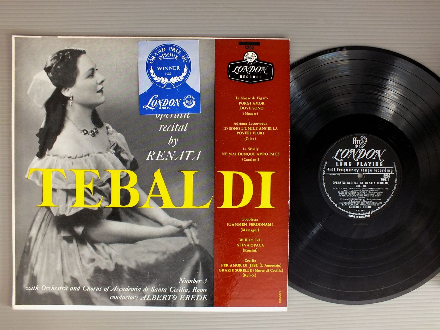 Renata Tebaldi Operatic Recital Vinyl Records Lp Cd On Cdandlp